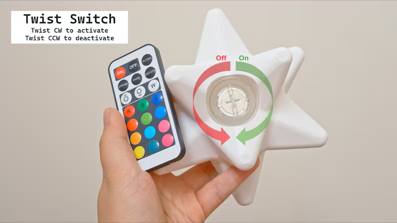 Color-Changing Star Fragment LED Light with USB Option