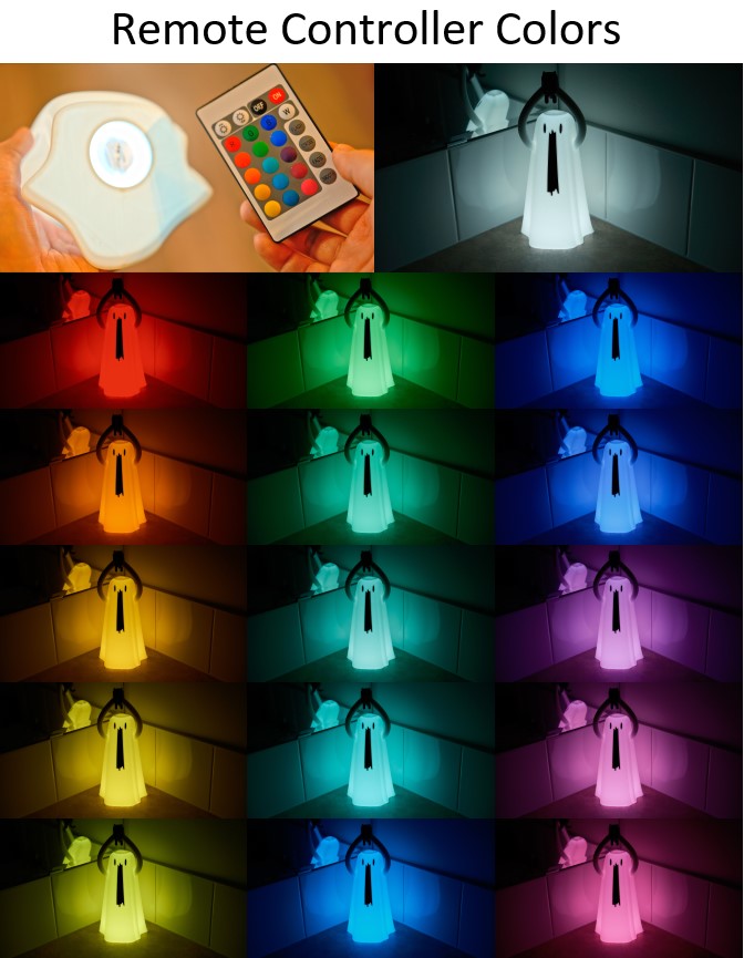 Ghost Holding a Kitty USB Lamp
