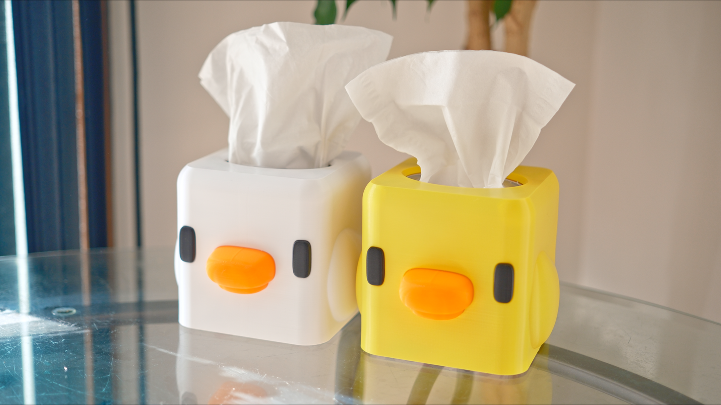 The Build Plate store duck facial tissue box cover