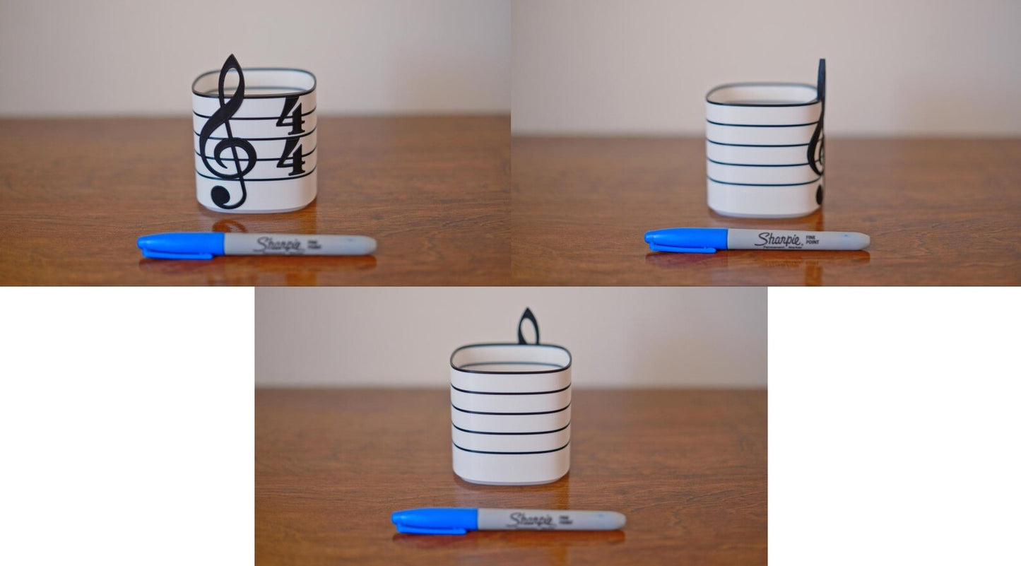 Treble Clef Planter / Pen Holder
