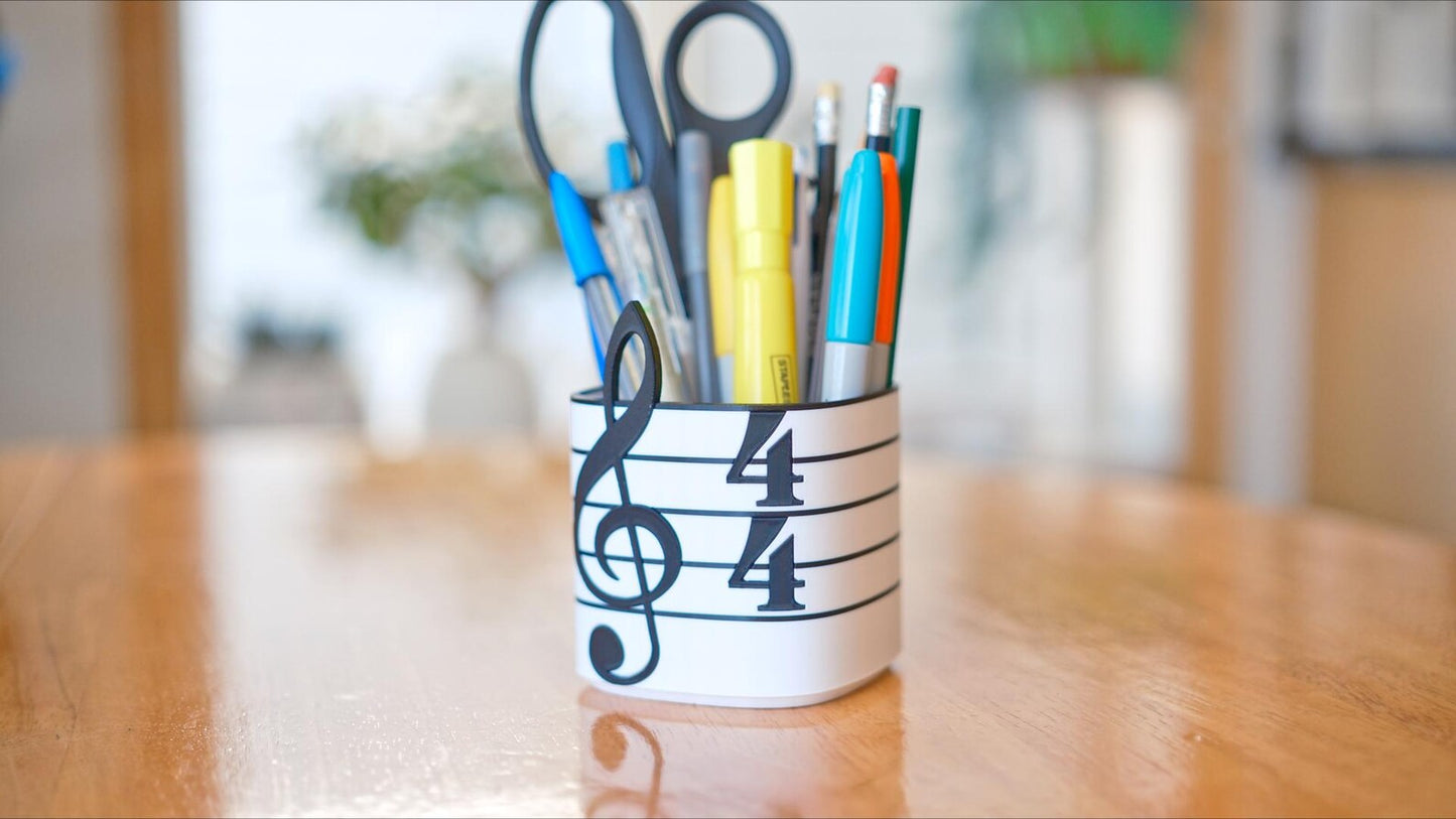 Treble Clef Planter / Pen Holder