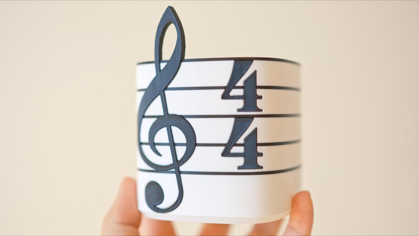 Treble Clef Planter / Pen Holder