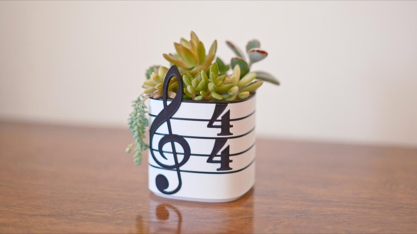Treble Clef Planter / Pen Holder