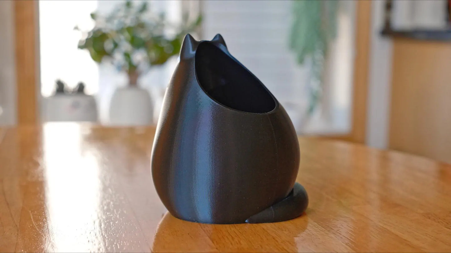 Tuxedo Cat Planter & Pencil Holder