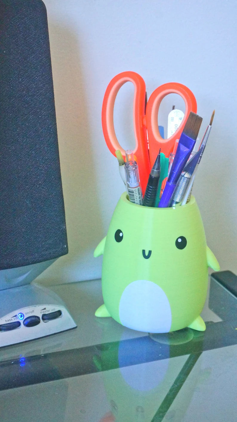 White Belly Planter & Pen Holder