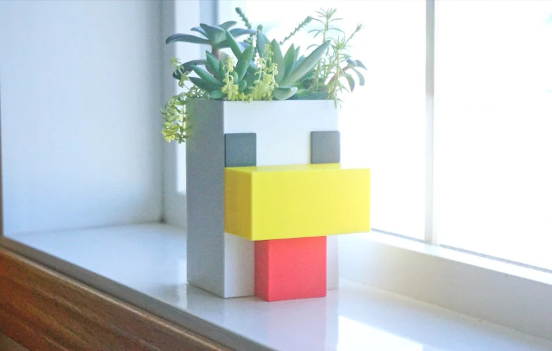 Minecraft Chicken Planter & Pen Holder