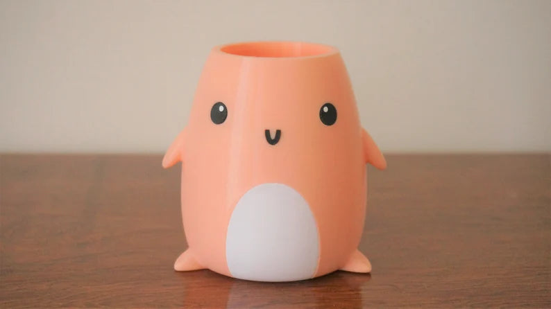 White Belly Planter & Pen Holder
