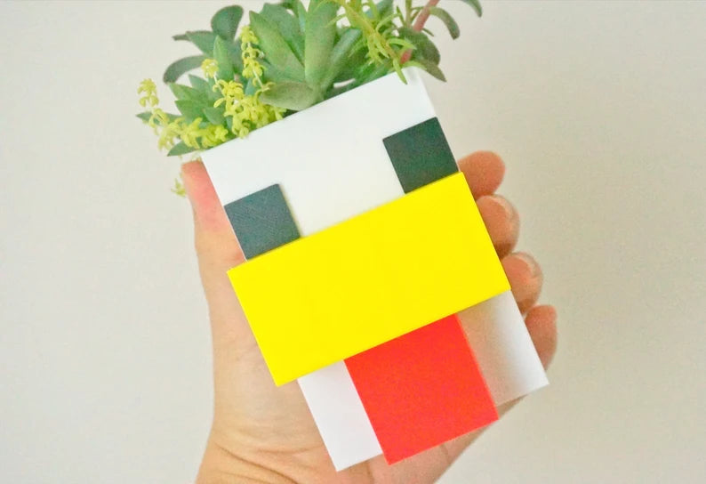 Minecraft Chicken Planter & Pen Holder