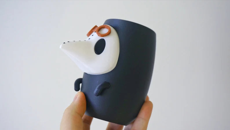 Plague Doctor Planter & Pen Holder