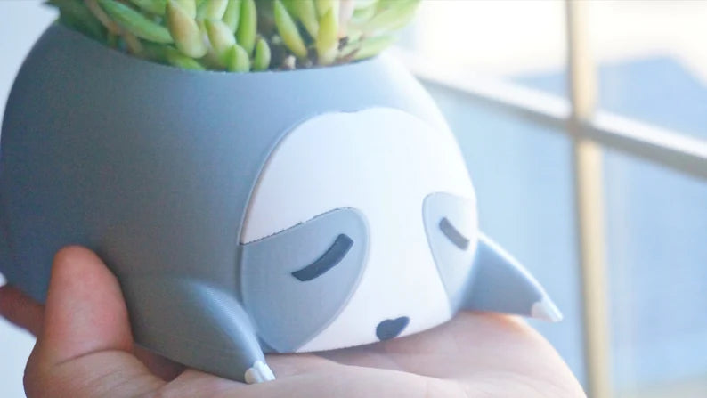 Sleepy Sloth Planter & Holder
