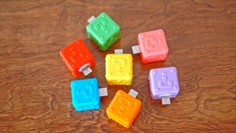 Super Mario Block USB Wall Night Light