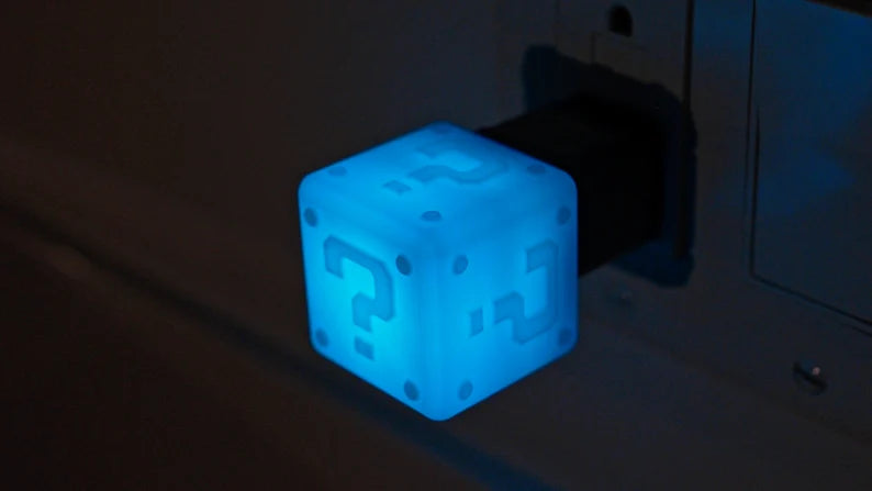 Super Mario Block USB Wall Night Light