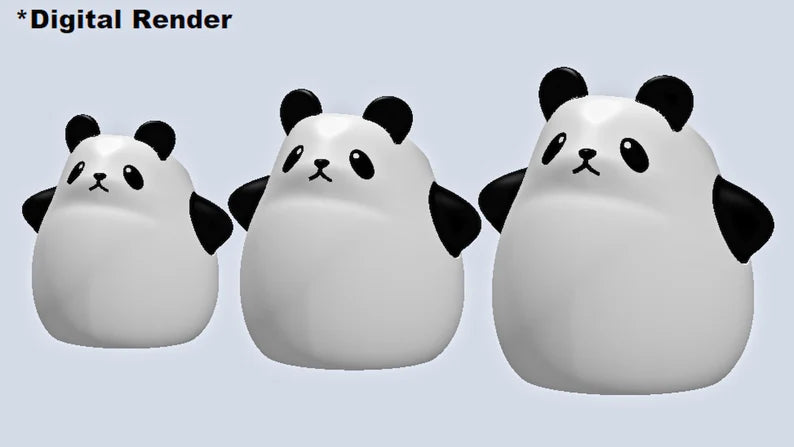 Chubby Panda Bear Planter / Holder