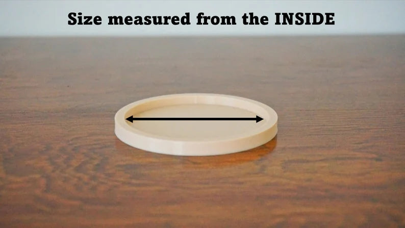 Round Show Style Drainage Tray