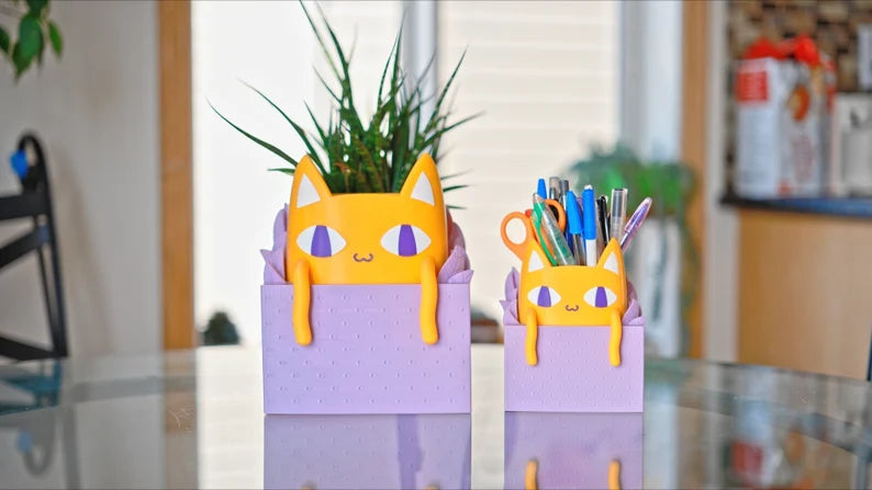 Omori Big Yellow Cat Planter