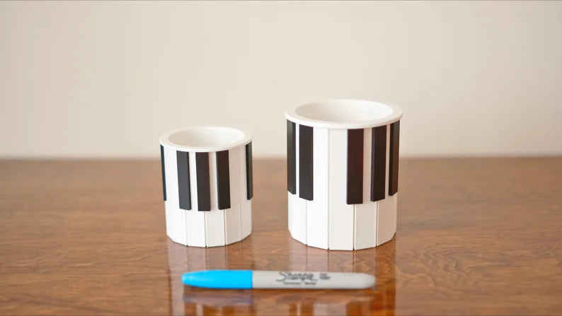 Piano Keys Planter & Pen Holder