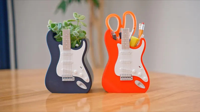 Electric Guitar Planter / Pen Holder