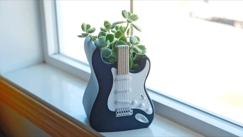 Electric Guitar Planter / Pen Holder
