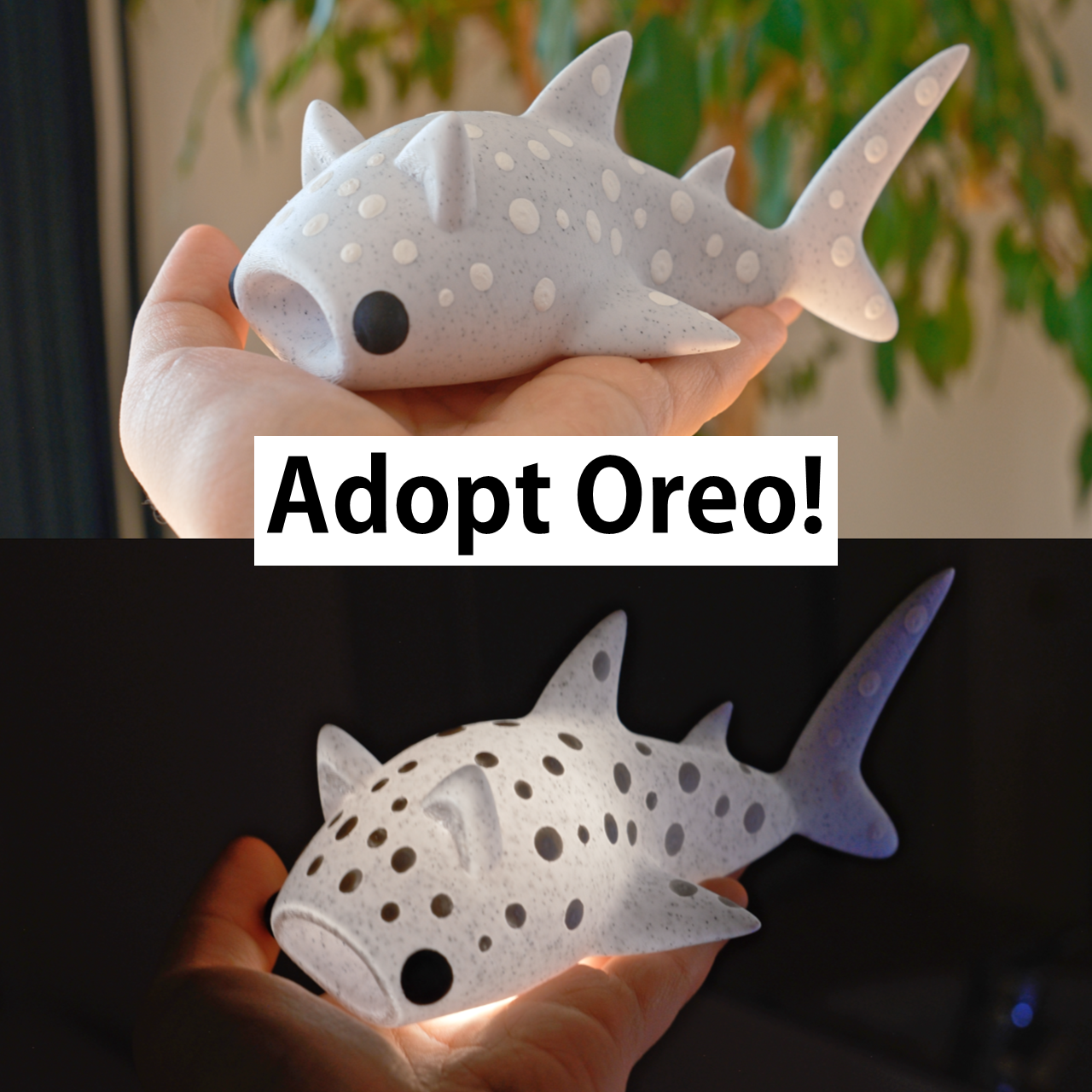 Cat Whale Shark Fidget Light