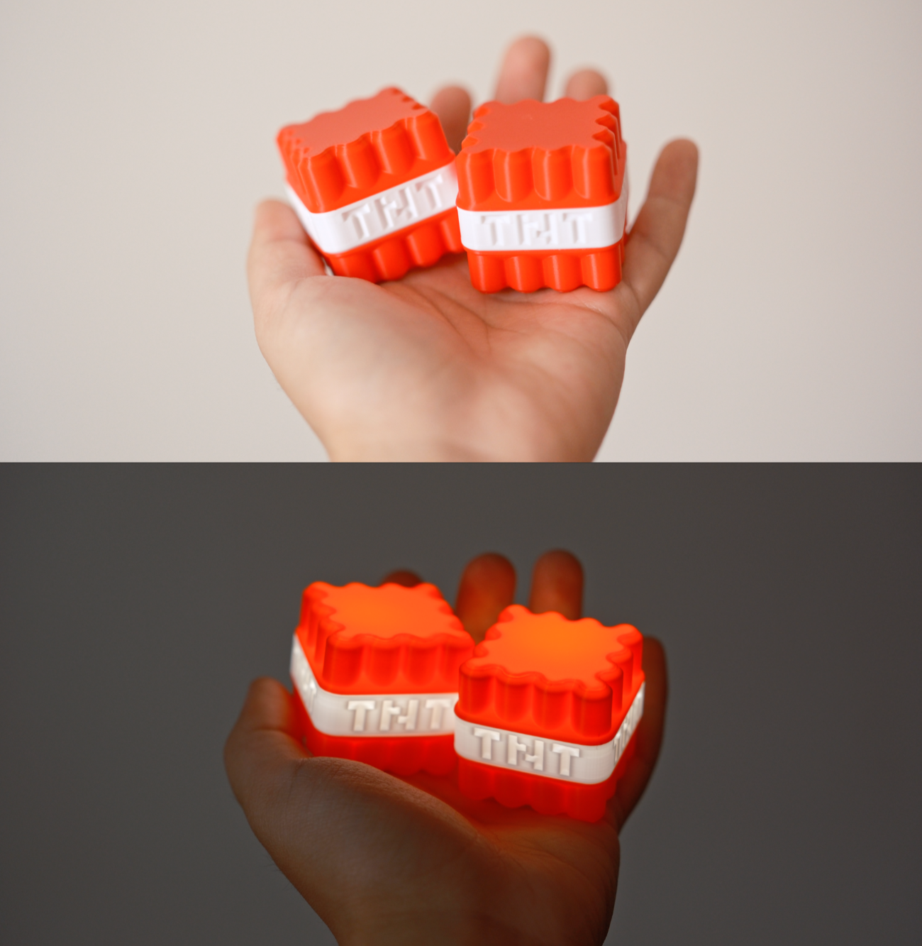 Mini Minecraft TNT LED Light