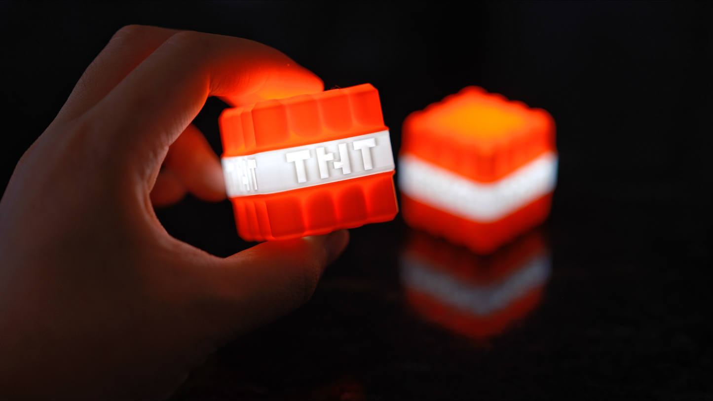 Mini Minecraft TNT LED Light