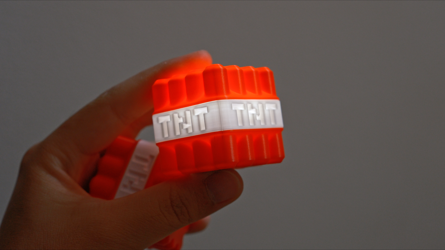 Mini Minecraft TNT LED Light