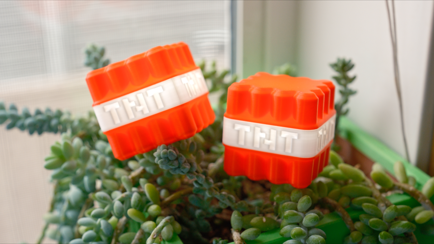 Mini Minecraft TNT LED Light