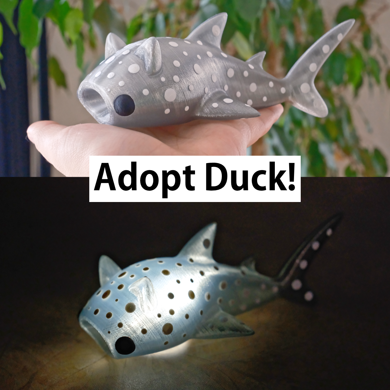 Cat Whale Shark Fidget Light