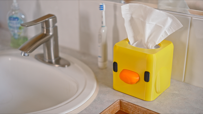 The Build Plate store duck facial tissue box cover