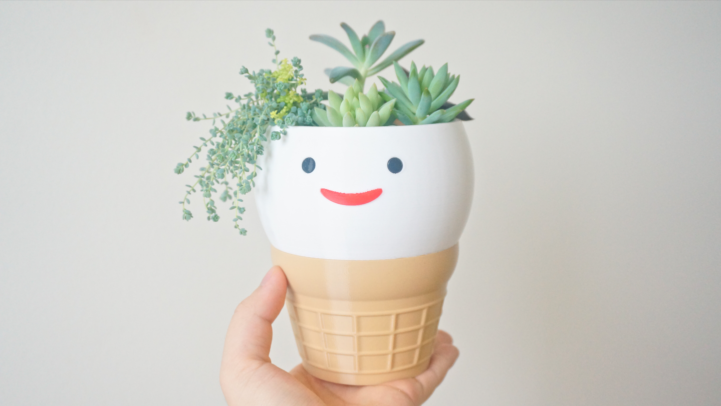 Ice cream Pen Holder & Planter