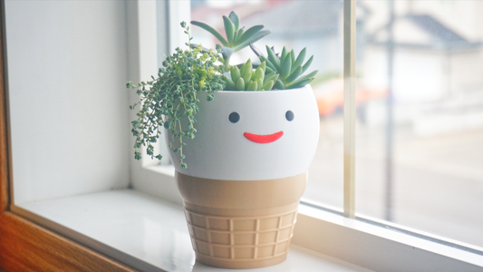 Ice cream Pen Holder & Planter