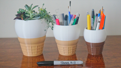 Ice cream Pen Holder & Planter