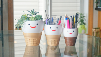 Ice cream Pen Holder & Planter