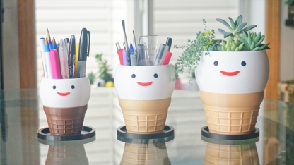 Ice cream Pen Holder & Planter