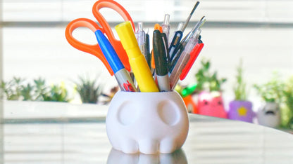 Skull Planter & Pen Holder