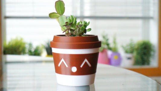 Coffee Cup Planter & Pen Holder