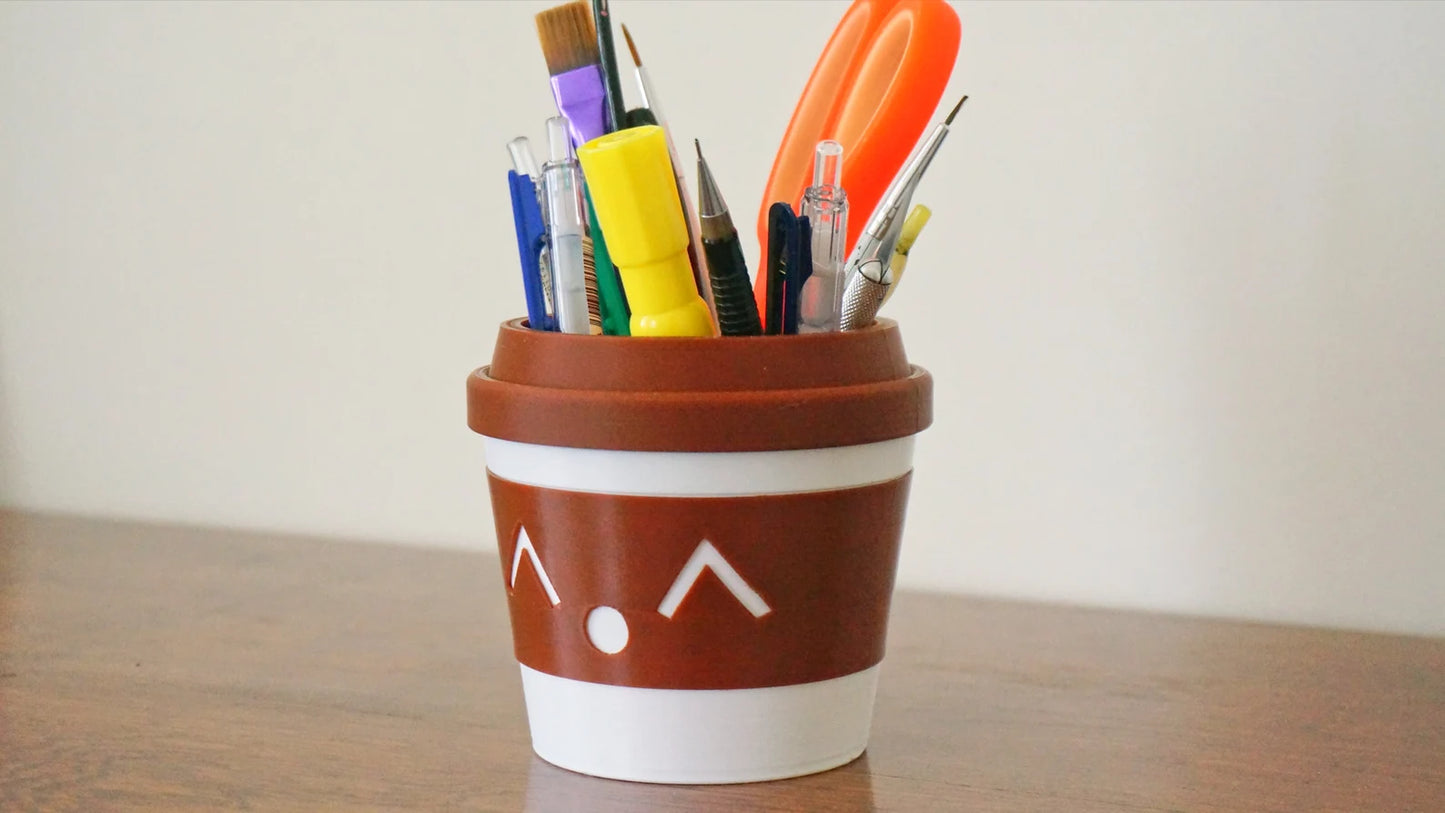 Coffee Cup Planter & Pen Holder