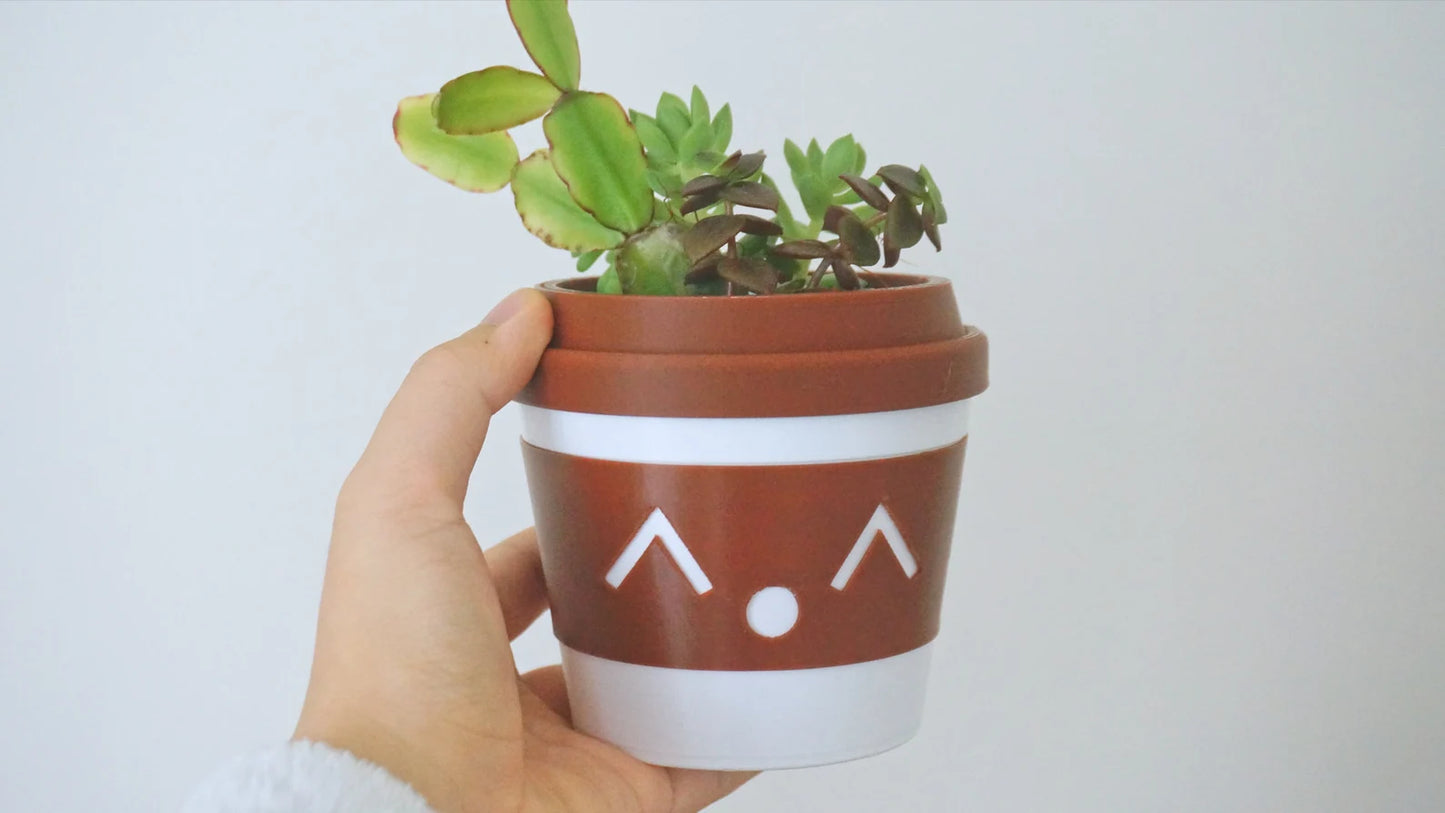 Coffee Cup Planter & Pen Holder