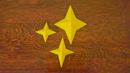3D Twinkling Stars Wall Decoration