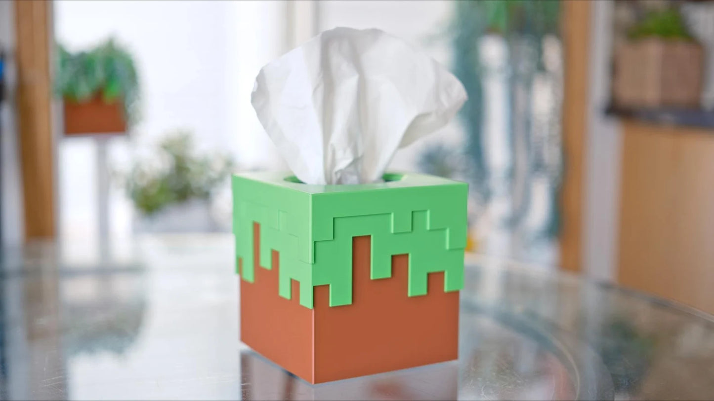 Minecraft Dirt Block Tissue Box Cover