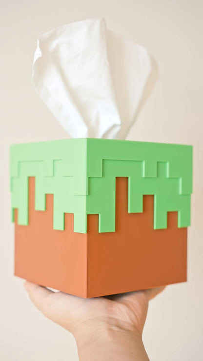 Minecraft Dirt Block Tissue Box Cover