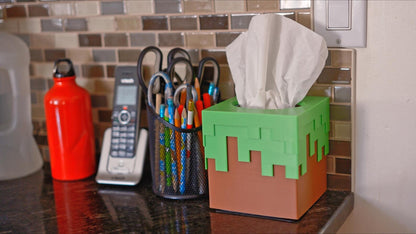 Minecraft Dirt Block Tissue Box Cover