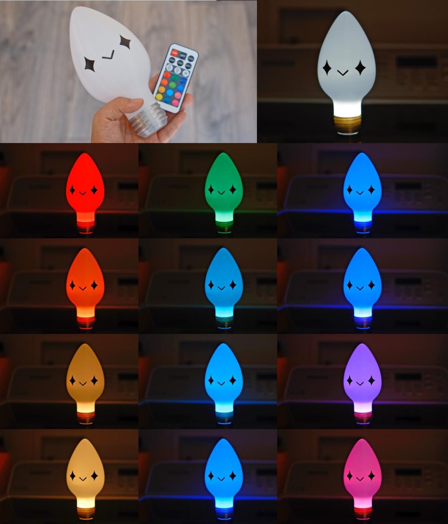 RC Smiling Lightbulb Lamp