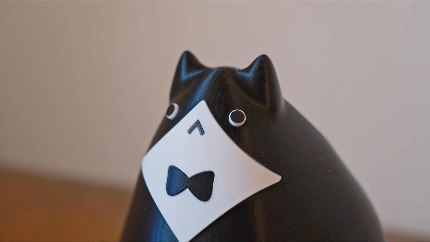 Tuxedo Cat Planter & Pencil Holder