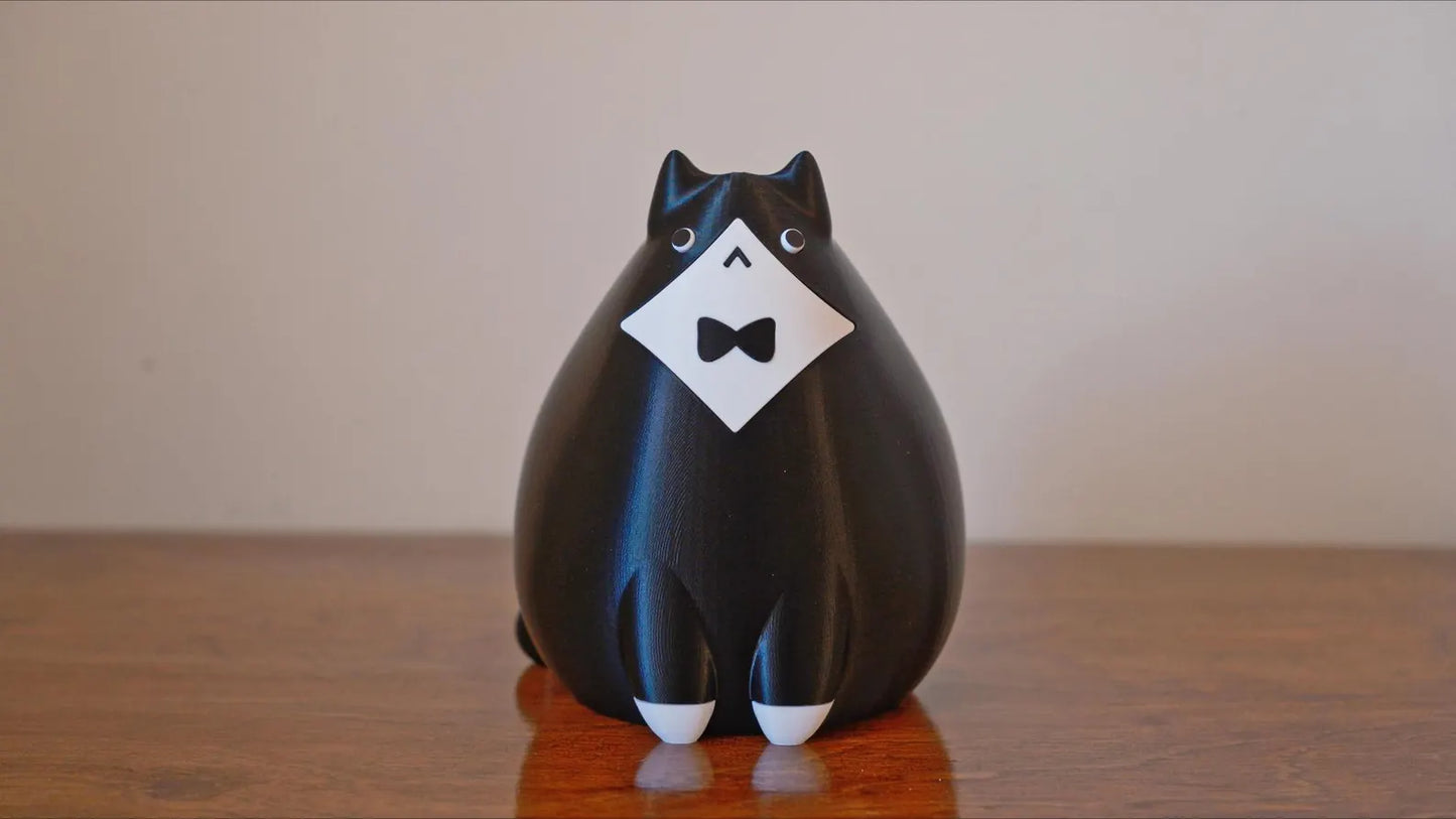 Tuxedo Cat Planter & Pencil Holder
