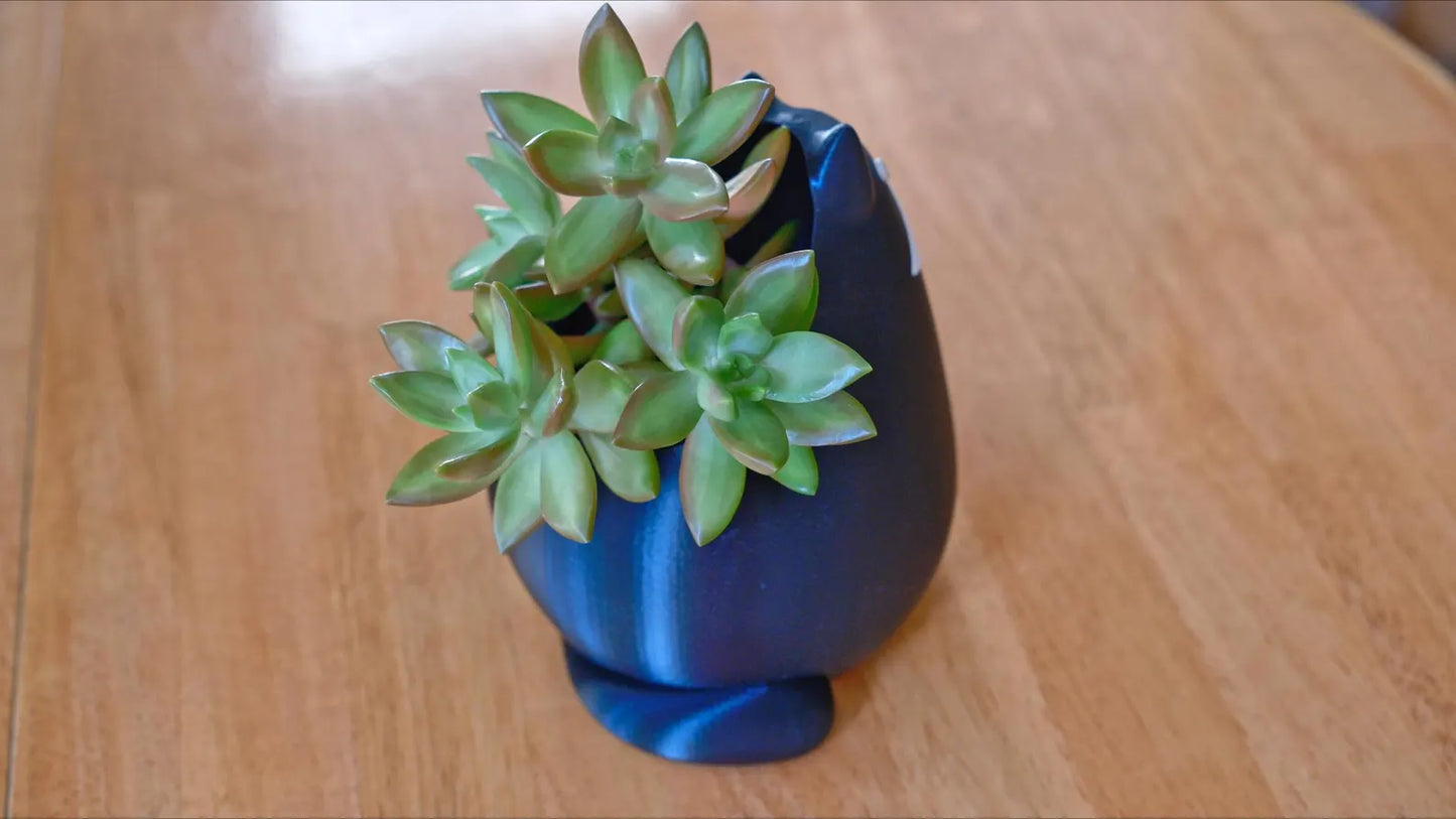 Tuxedo Cat Planter & Pencil Holder
