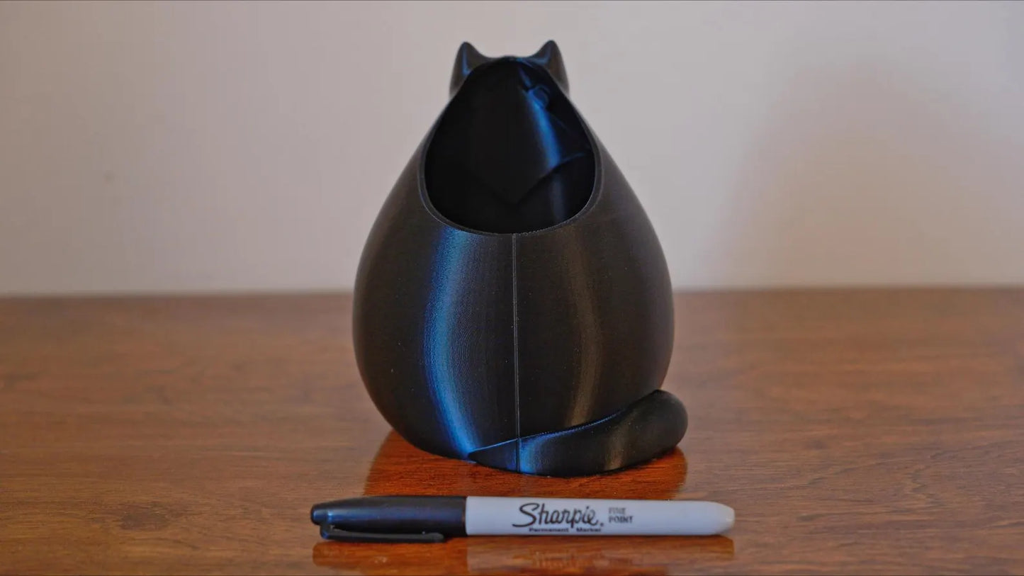 Tuxedo Cat Planter & Pencil Holder