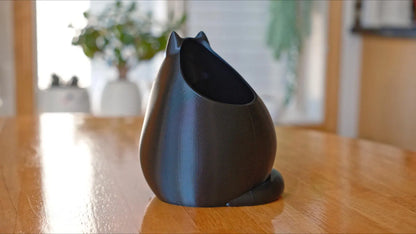 Tuxedo Cat Planter & Pencil Holder