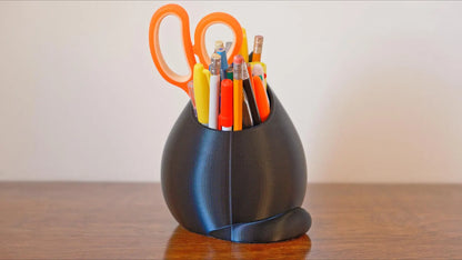 Tuxedo Cat Planter & Pencil Holder