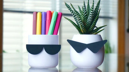 Nerdy Glasses Planter & Pen Holder